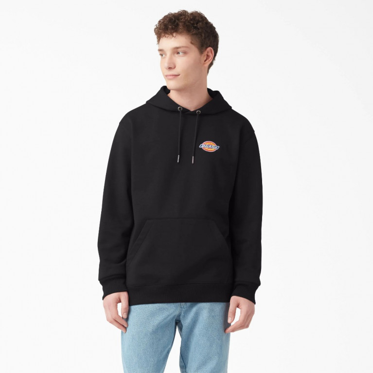 Толстовка DICKIES LOGO FLEECE HOODIE KNIT BLACK