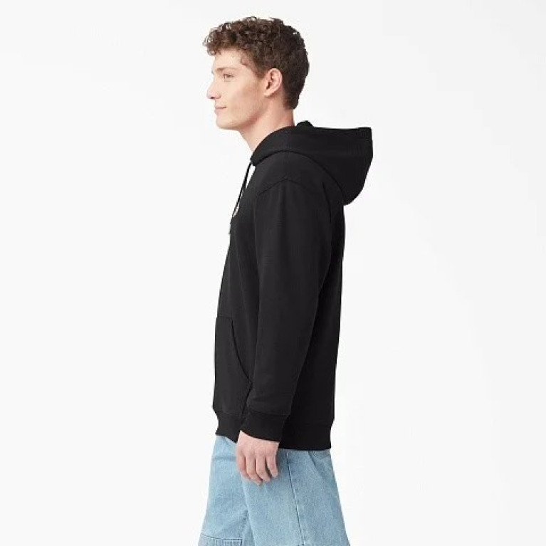Толстовка DICKIES LOGO FLEECE HOODIE KNIT BLACK