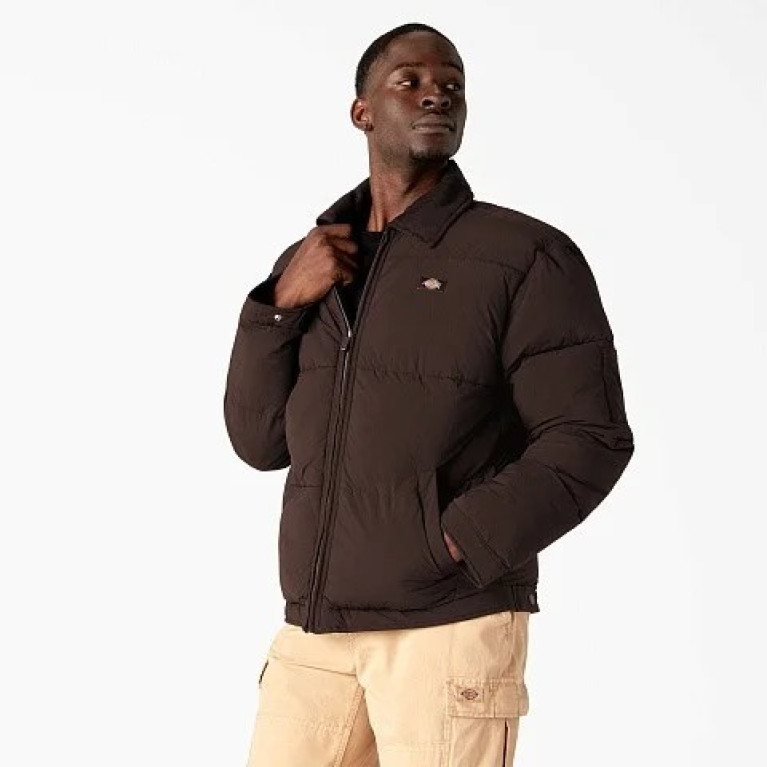 Куртка DICKIES OVERBROOK PUFFER JACKET CHOCOLATE BROWN