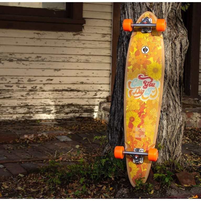 Лонгборд Dusters DIG IT LONGBOARD BAMBOO/ORANGE (40)