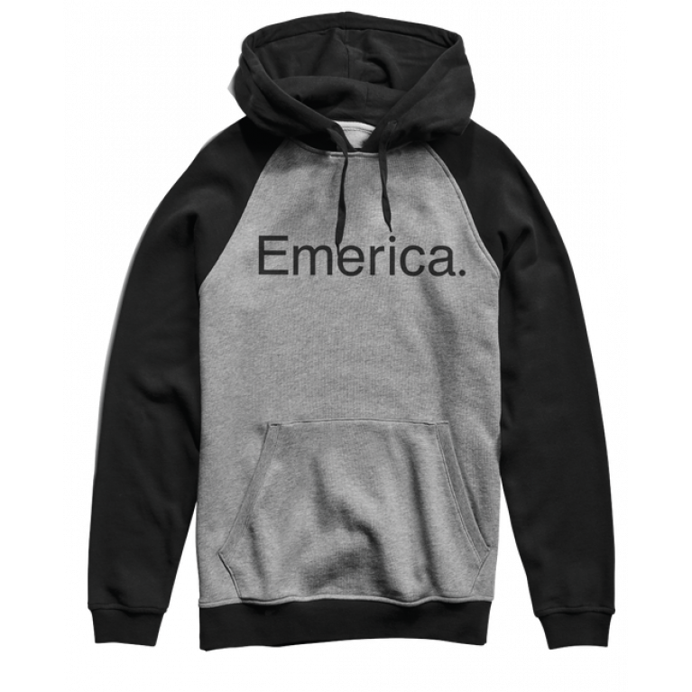 Толстовка emerica purity po hood - black/grey