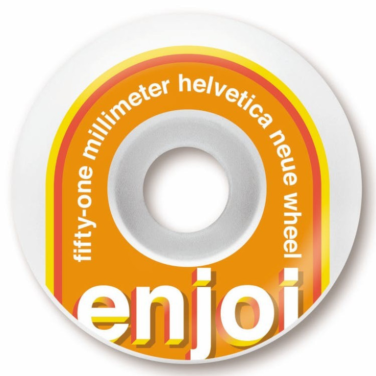 Колеса (к-т) Enjoi  Helvetica Neue Wheels Orange 51mm