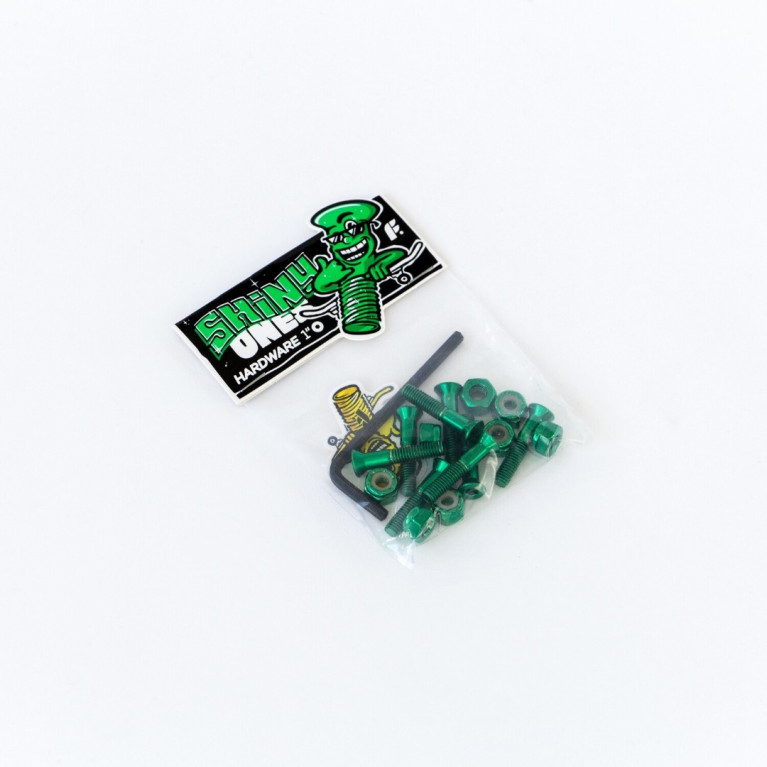 Комплект винтов Footwork SHINY GREEN шестигранник, с ключом