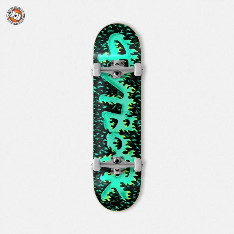 Скейтборд Футворк Flame Green 7.5 x 30.75