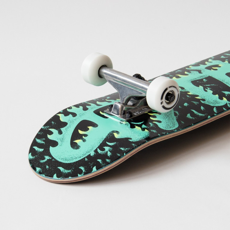 Скейтборд Футворк Flame Green 7.5 x 30.75