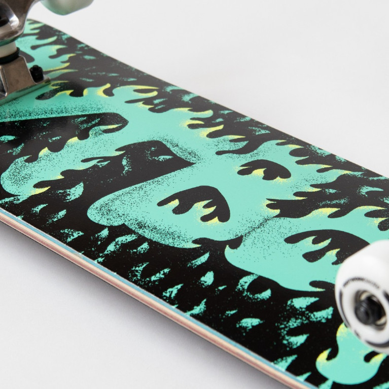 Скейтборд Футворк Flame Green 7.5 x 30.75