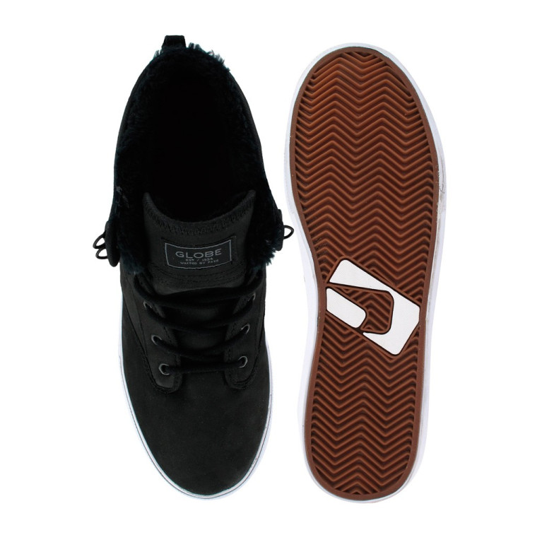 Кеды Globe Motley Mid Black/White Fur