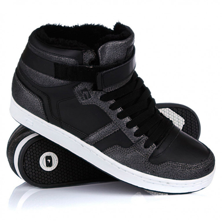 Кеды Globe Superfly Fur Black Cracked