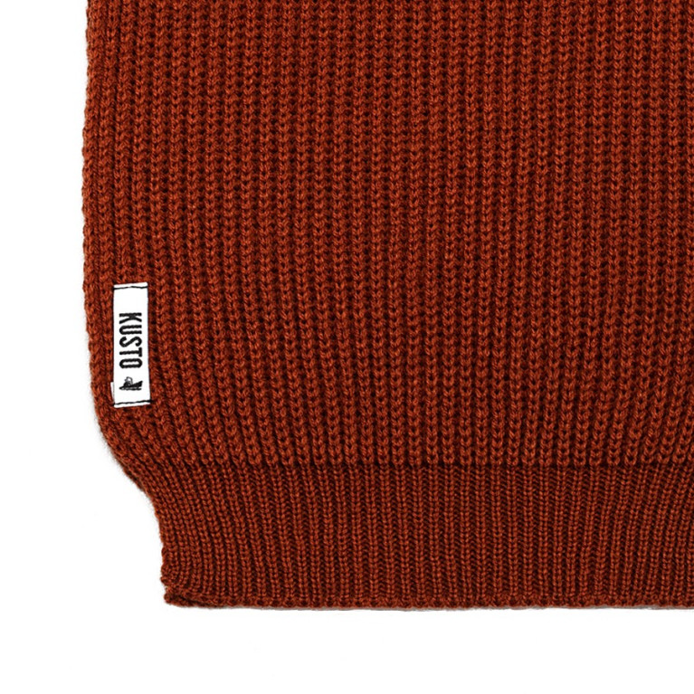 Шарф Kusto Kelp Terracotta Этикетка