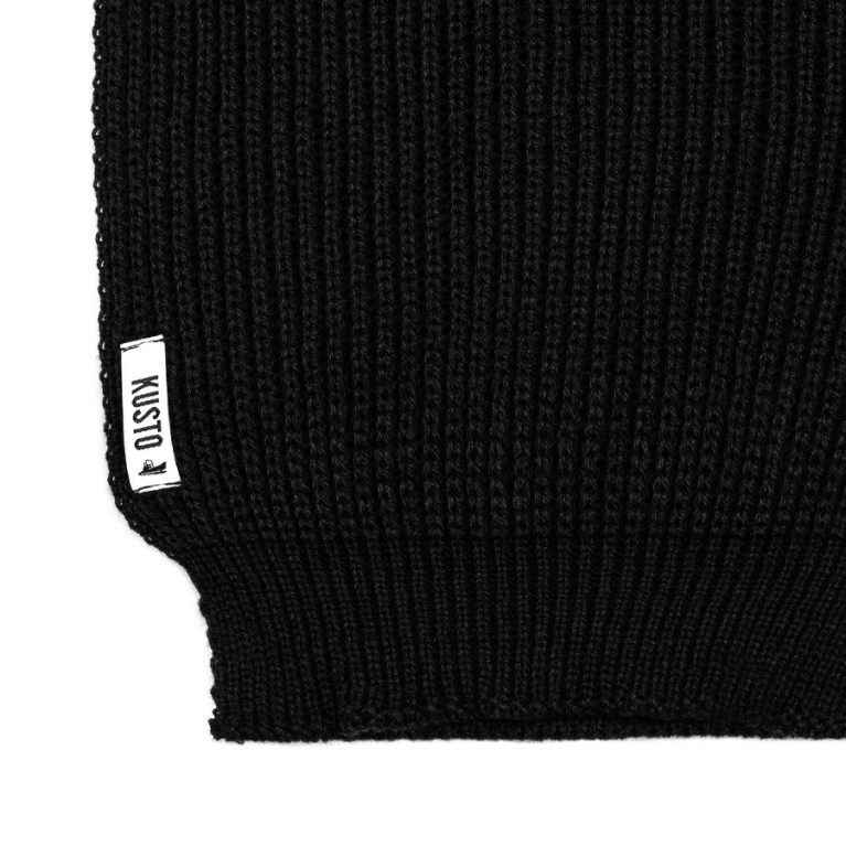 Шарф Kusto Kelp Black Этикетка