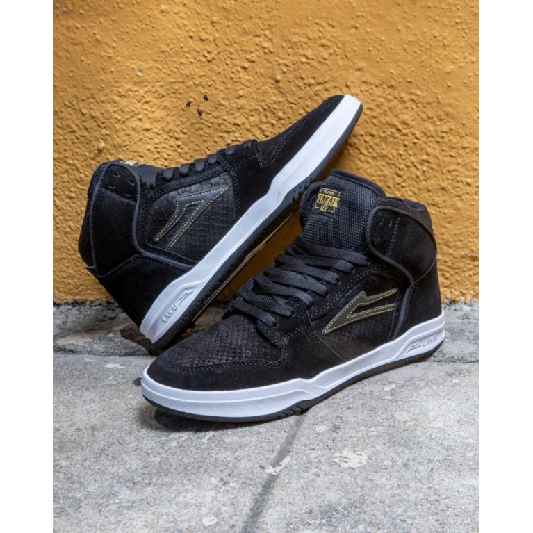 Кеды LAKAI SHOES TELFORD BLACK SNAKE SUEDE