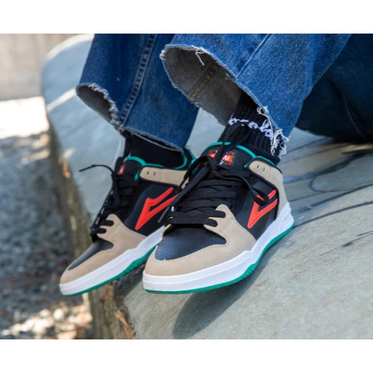 Кеды LAKAI SHOES TELFORD LOW TAN/BLACK SUEDE