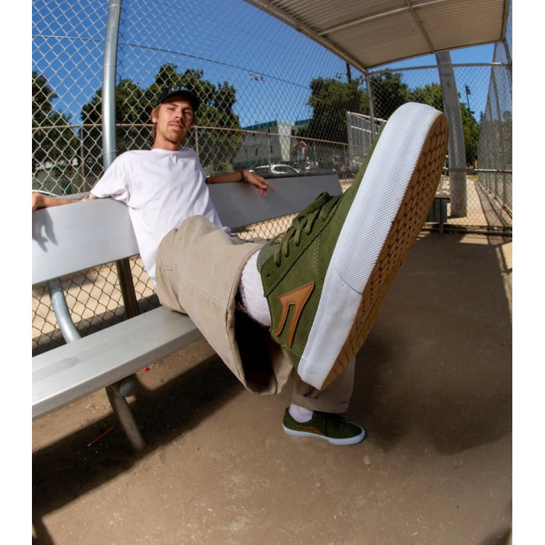 Кеды LAKAI SHOES MANCHESTER OLIVE CORD SUEDE