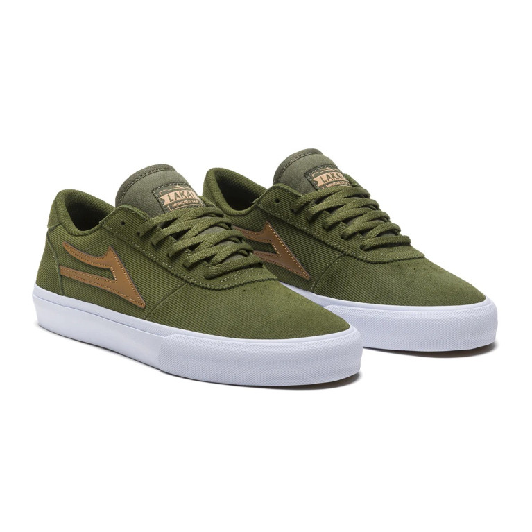 Кеды LAKAI SHOES MANCHESTER OLIVE CORD SUEDE