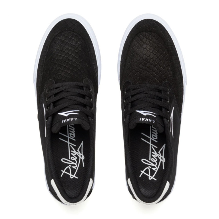 Кеды LAKAI SHOES RILEY 3 BLACK SNAKE SUEDE
