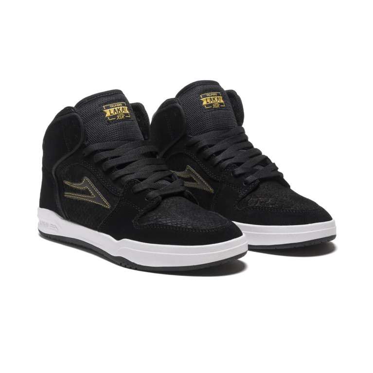 Кеды LAKAI SHOES TELFORD BLACK SNAKE SUEDE