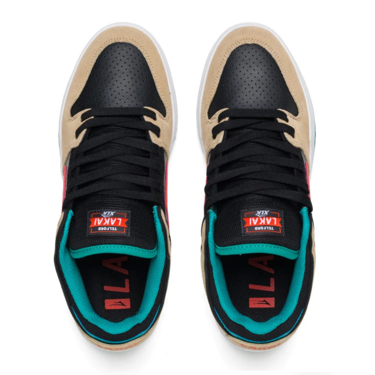 Кеды LAKAI SHOES TELFORD LOW TAN/BLACK SUEDE