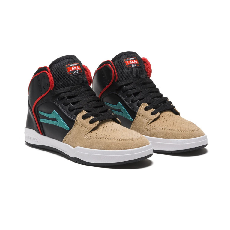 Кеды LAKAI SHOES TELFORD TAN/BLACK LEATHER