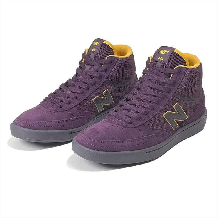 Кеды NEW BALANCE SHOES 440-HI PURPLE/YELLOW