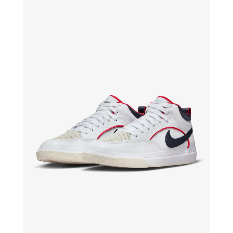 Кеды Nike SB React Leo Premium White/University Red/White/Midnight Navy