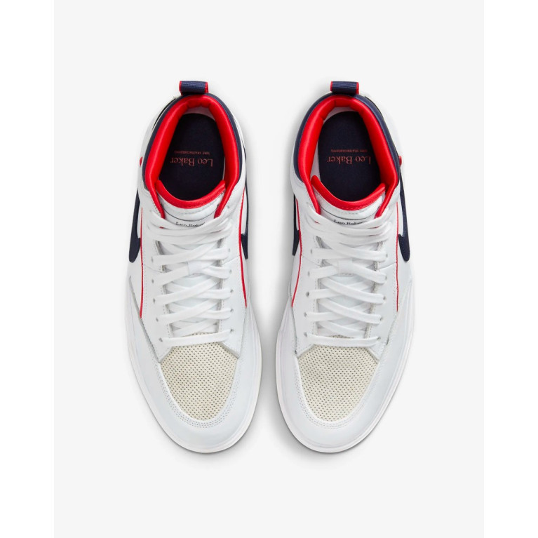 Кеды Nike SB React Leo Premium White/University Red/White/Midnight Navy