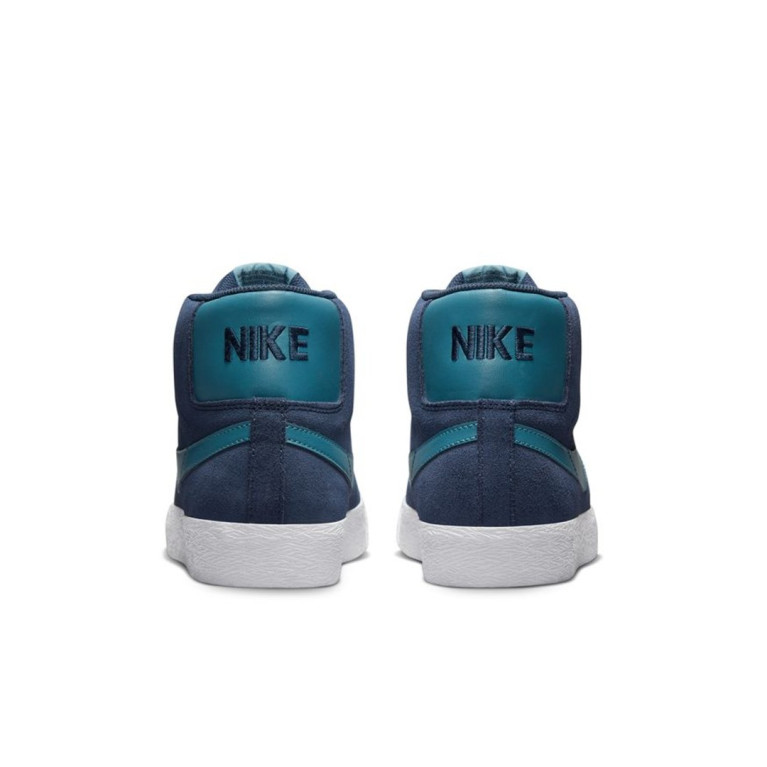 Кеды NIKE SB ZOOM BLAZER MID Midnight Navy/Aqua-Navy