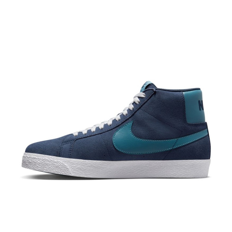 Кеды NIKE SB ZOOM BLAZER MID Midnight Navy/Aqua-Navy