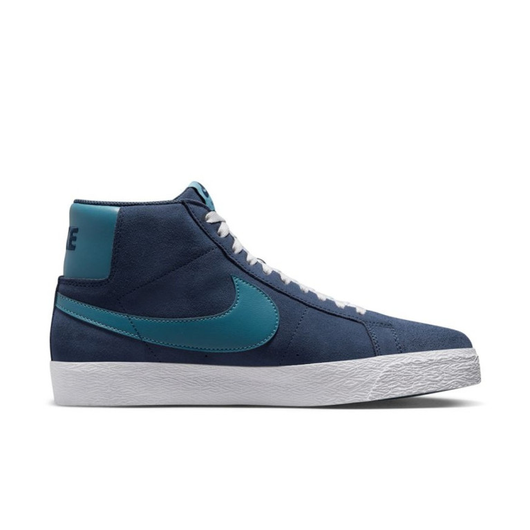 Кеды NIKE SB ZOOM BLAZER MID Midnight Navy/Aqua-Navy