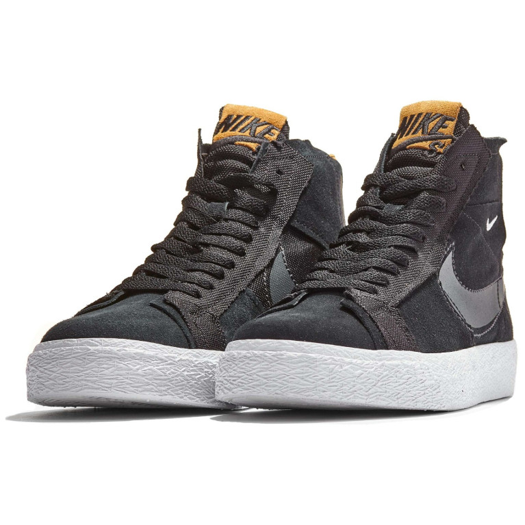 Кеды Nike SB Blazer Mid Prm Zine Shoes Black/Anthracite-Wht