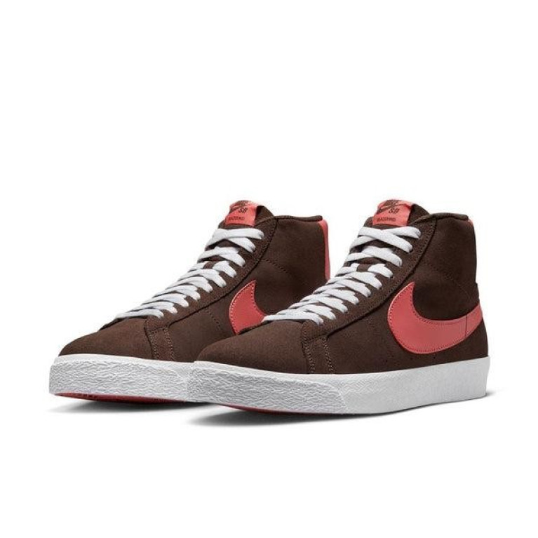 Кеды NIKE SB ZOOM BLAZER MID Brown/Pink