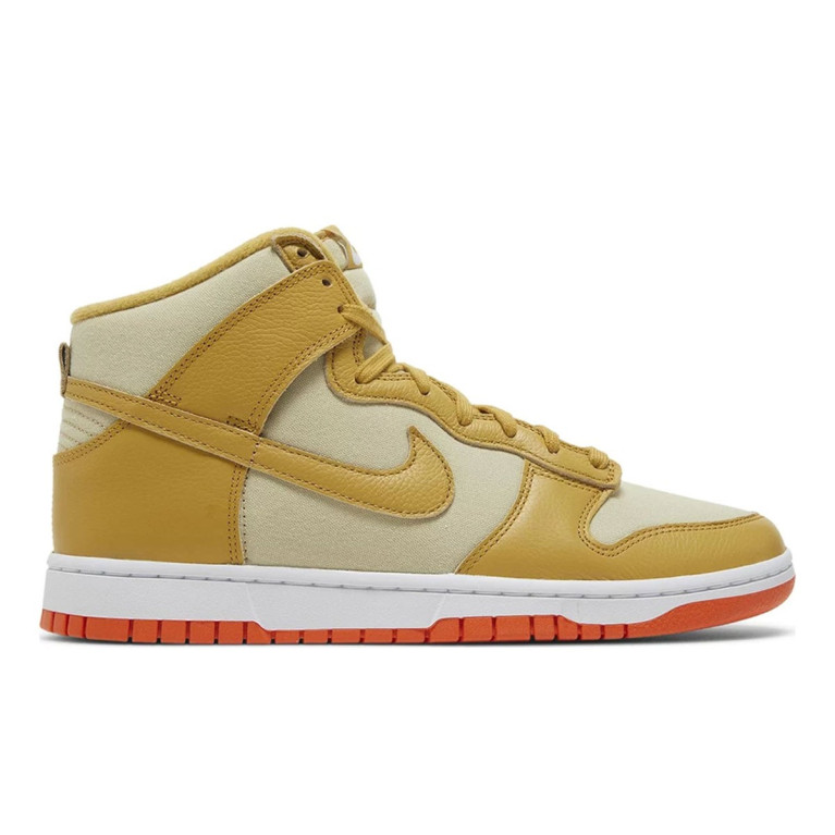 Кеды Nike Dunk High Team Gold/Team Gold/Safety Orange/Wheat Gold