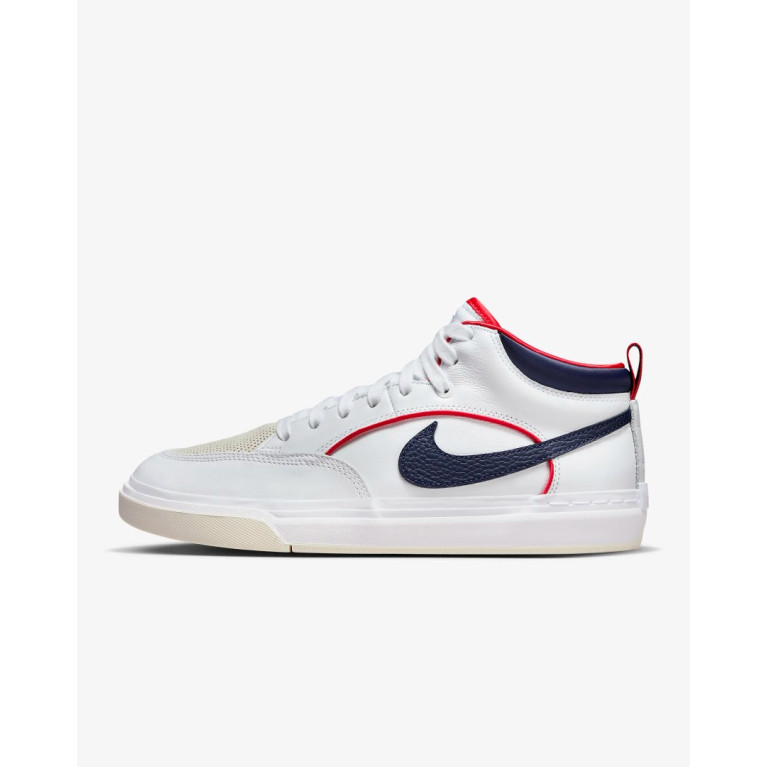 Кеды Nike SB React Leo Premium White/University Red/White/Midnight Navy