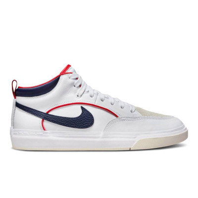 Кеды Nike SB React Leo Premium White/University Red/White/Midnight Navy