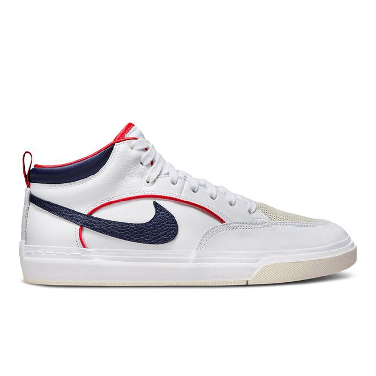 Кеды Nike SB React Leo Premium White/University Red/White/Midnight Navy