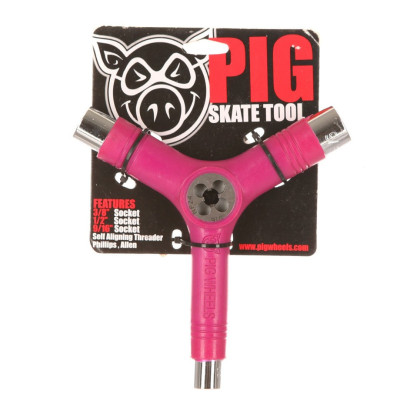 Ключ для скейтборда Pig Tool - Pink