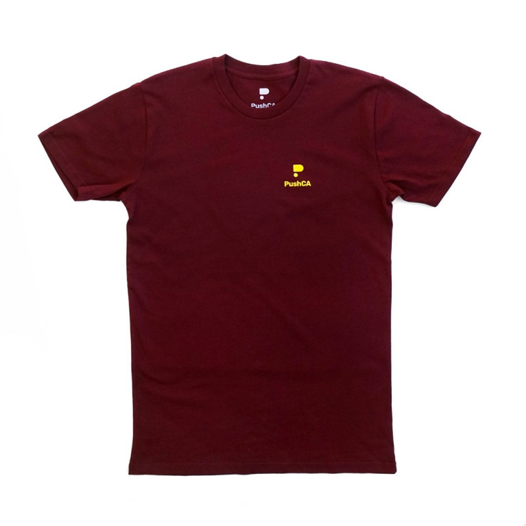 Футболка Pushca Logo Tee Burgundy