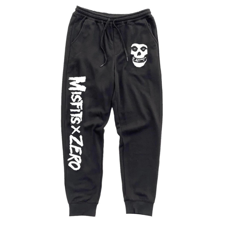 Штаны ZERO x MISFITS FIEND S/P SWEATPANTS BLACK/WHITE