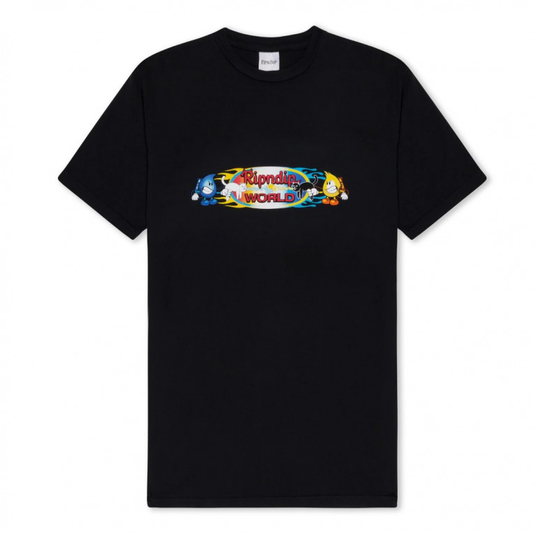 Футболка Ripndip Water Nerm & Flame Jerm Tee Vintage Black
