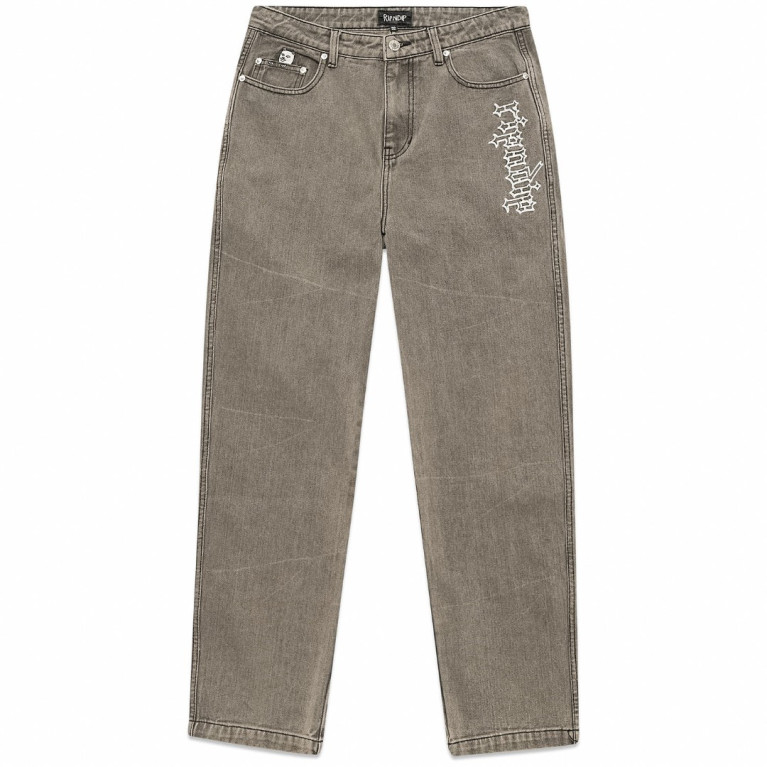 Штаны Ripndip Los Feliz Denim Pants Charcoal Stone Wash