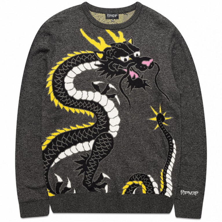 Свитер Ripndip Ryu Knit Sweater Black Heather