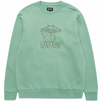 Кофта Ripndip Shroom Cat Crewneck Sweater Pine