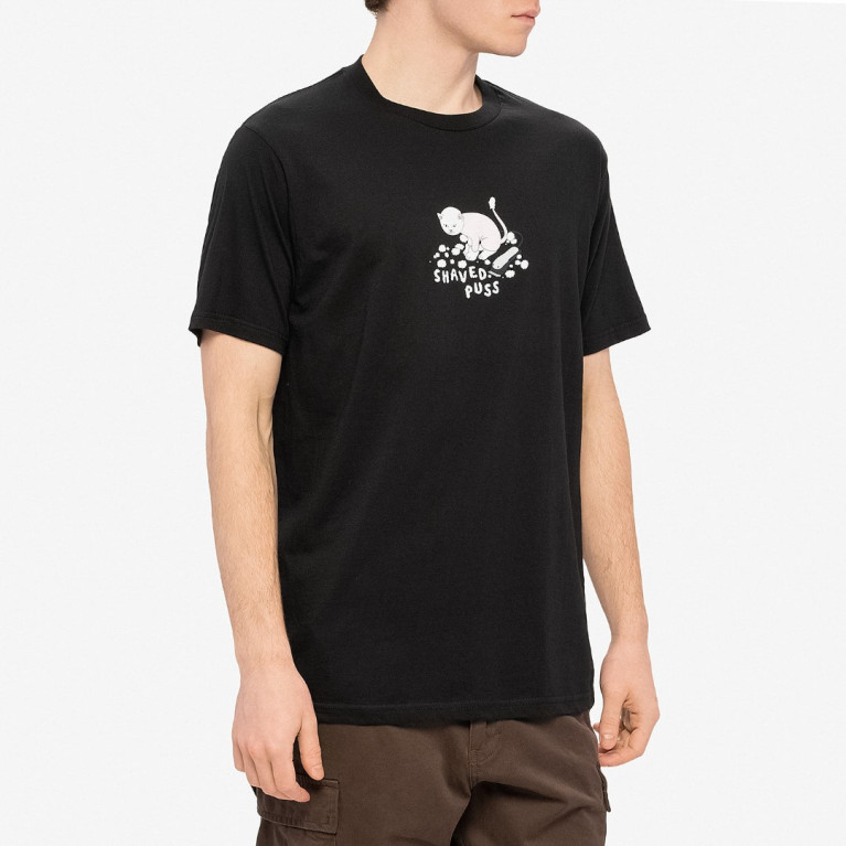 Футболка Ripndip Shaved Puss Tee Black