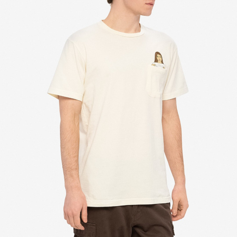 Футболка Ripndip Flashing Kittys Pocket Tee Natural