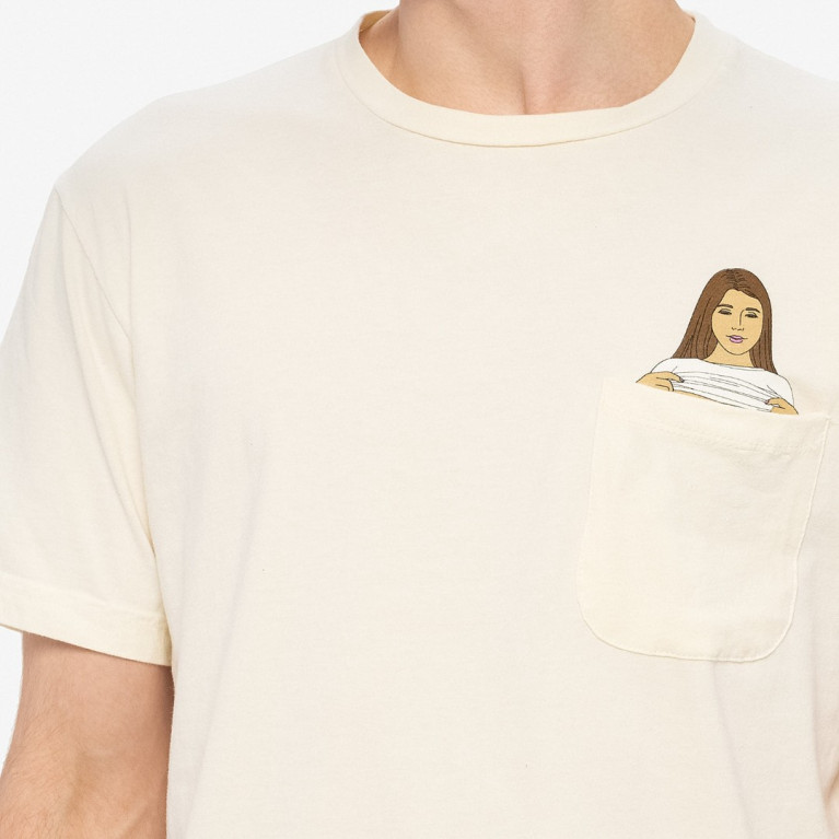 Футболка Ripndip Flashing Kittys Pocket Tee Natural