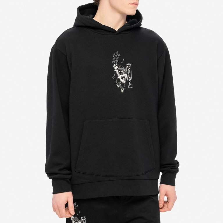 Толстовка Ripndip Ryu Embroidered Hoodie Black