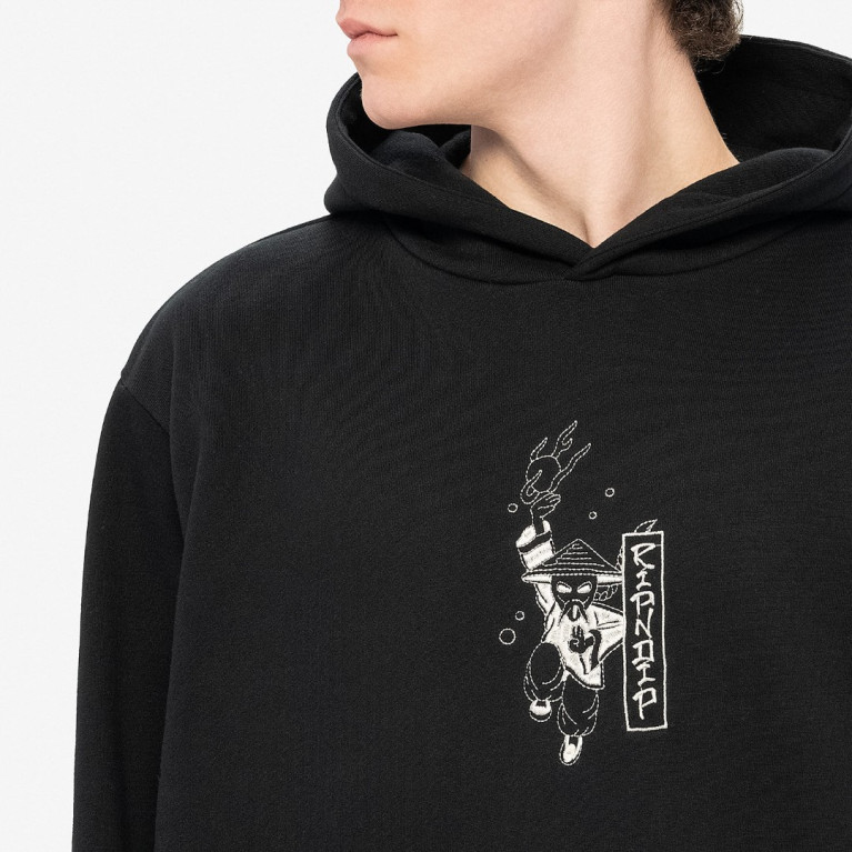 Толстовка Ripndip Ryu Embroidered Hoodie Black