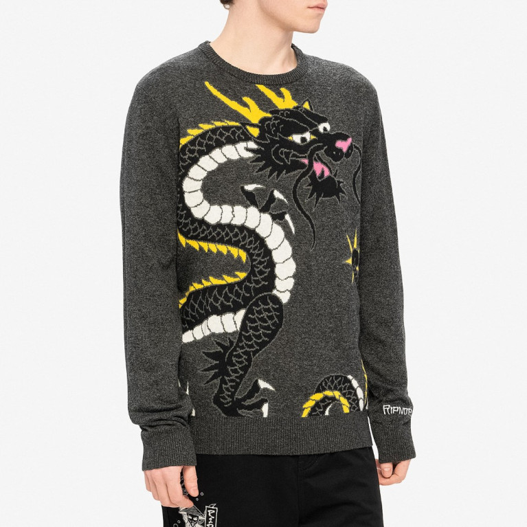 Свитер Ripndip Ryu Knit Sweater Black Heather