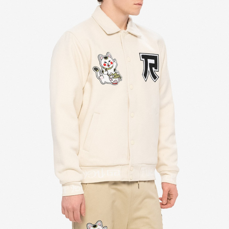 Куртка Ripndip Lucky Nerm Varsity Jacket Cream