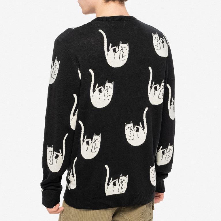 Свитер Ripndip Falling Nerm Knit Sweater Black