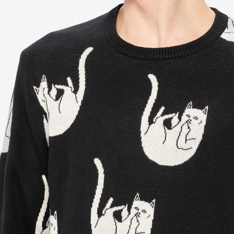Свитер Ripndip Falling Nerm Knit Sweater Black